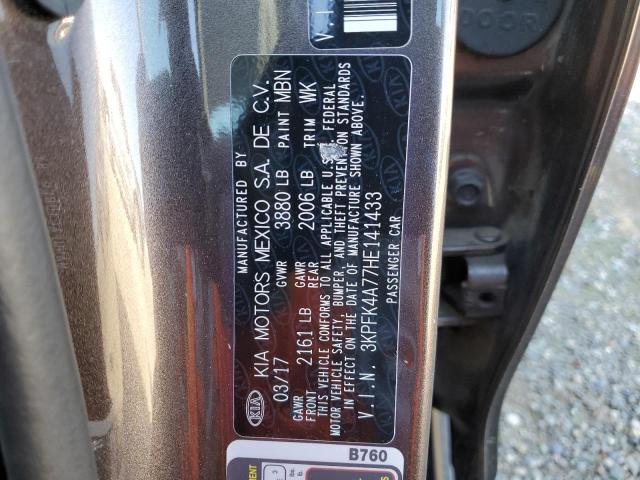 3KPFK4A77HE141433 KIA FORTE LX