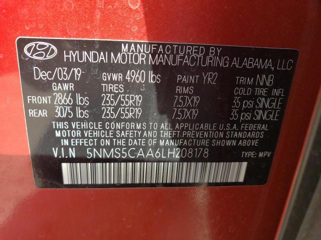 2020 HYUNDAI SANTA FE L - 5NMS5CAA6LH208178
