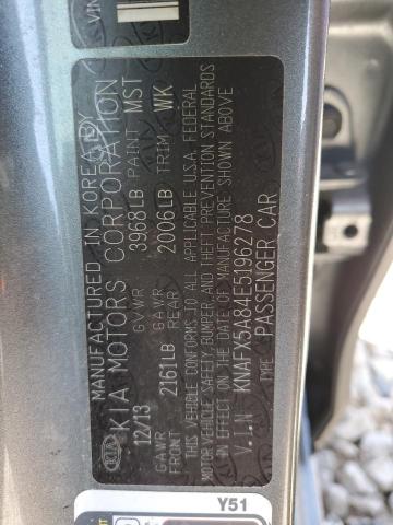 KNAFX5A84E5196278 KIA FORTE EX