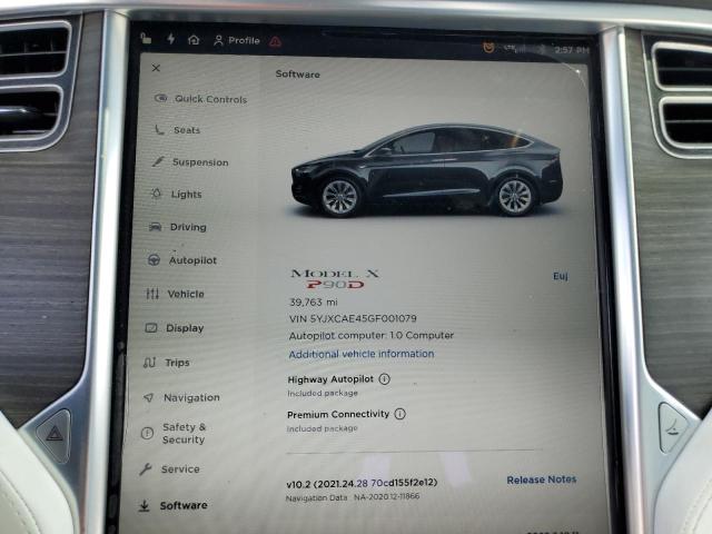 5YJXCAE45GF001079 Tesla MODEL X