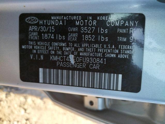 KMHCT4AE0FU930841 Hyundai ACCENT GLS
