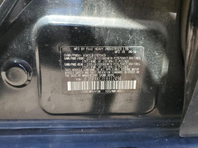 JF2GPAKC7E8312494 Subaru Xv Crosstrek 2.0 Limited