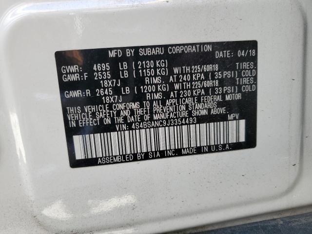 4S4BSANC9J3354493 Subaru Outback 2.5i Limited