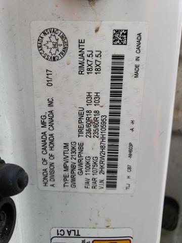 2017 HONDA CR-V EXL - 2HKRW2H87HH105953
