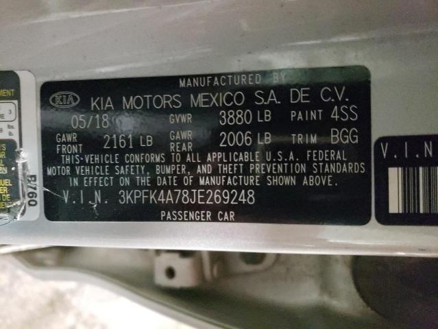 3KPFK4A78JE269248 KIA FORTE LX