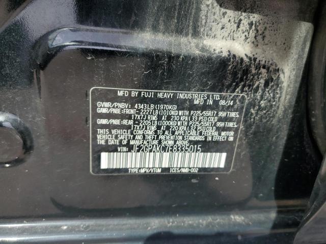 JF2GPAKC7E8335015 Subaru Xv Crosstrek 2.0 Limited
