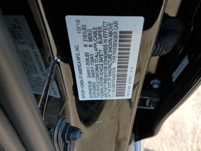2019 ACURA TLX TECHNO - 19UUB2F47KA007074