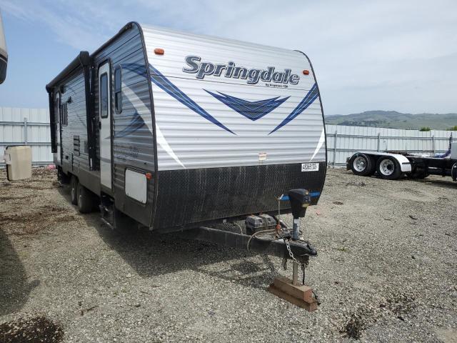 Springdale Travel Trailer salvage cars for sale: 2018 Springdale Travel Trailer
