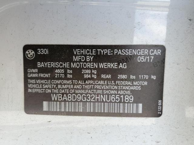 WBA8D9G32HNU65189 BMW 330 XI