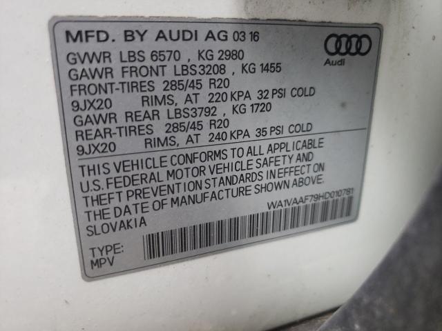2017 AUDI Q7 PRESTIG - WA1VAAF79HD010781