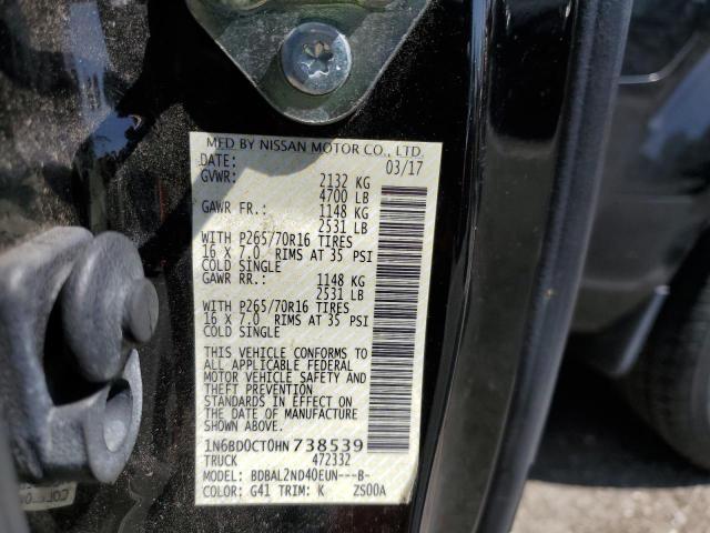 1N6BD0CT0HN738539 Nissan FRONTIER S