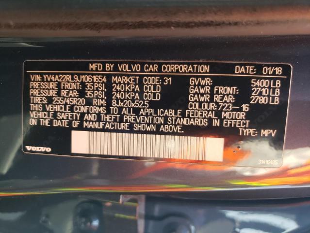 2018 VOLVO XC60 T6 IN - YV4A22RL9J1061654
