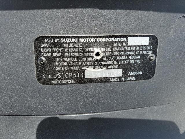 2009 SUZUKI AN650 A - JS1CP51B692100072