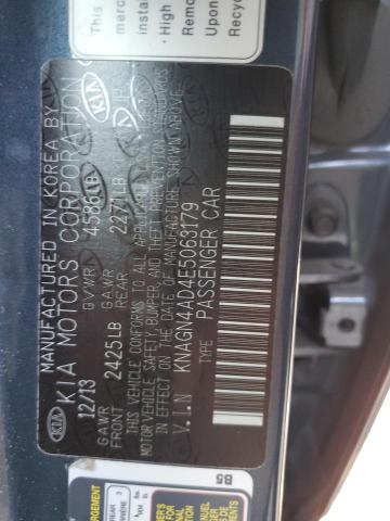 KNAGN4AD4E5063179 KIA OPTIMA HYBRID