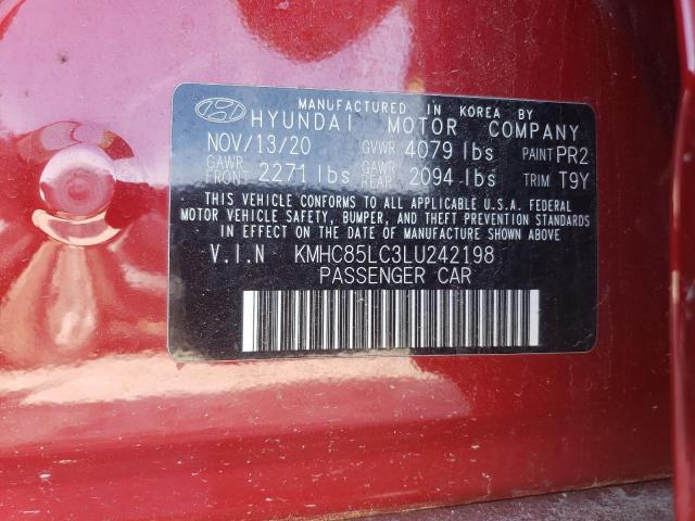 2020 HYUNDAI IONIQ SEL - KMHC85LC3LU242198