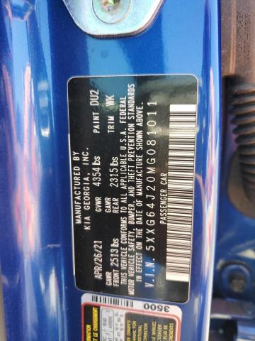 5XXG64J20MG081011 KIA K5 GT LINE