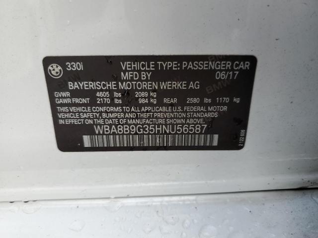 2017 BMW 330 I - WBA8B9G35HNU56587