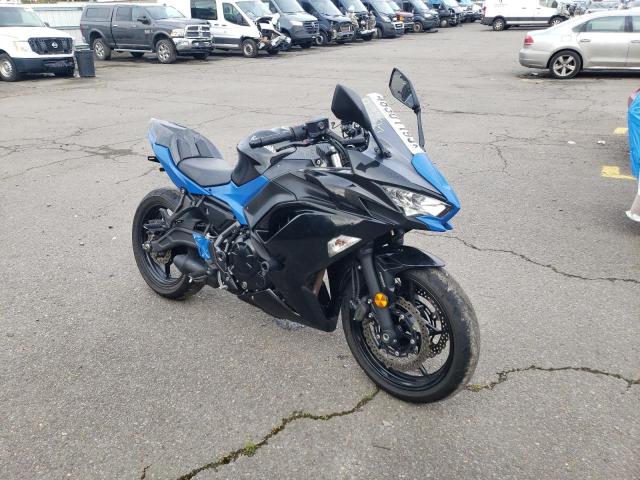 Salvage motorcycles for sale at Woodburn, OR auction: 2020 Kawasaki EX650 M