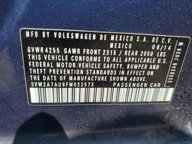 2015 VOLKSWAGEN GOLF TDI - 3VW2A7AU8FM022573