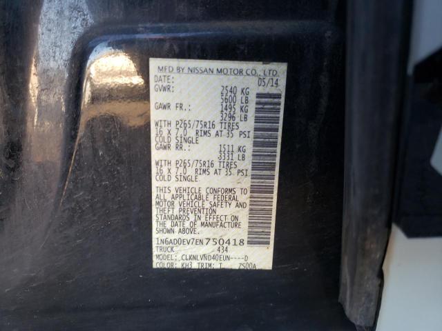 1N6AD0EV7EN750418 Nissan FRONTIER S