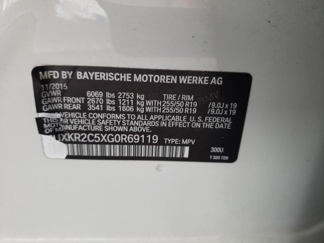 2016 BMW X5 SDRIVE3 - 5UXKR2C5XG0R69119