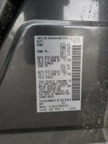 2015 NISSAN PATHFINDER - 5N1AR2MM3FC636384