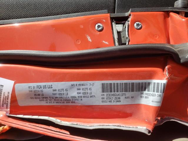 2C3CDXBG3JH113771 Dodge Charger Sxt