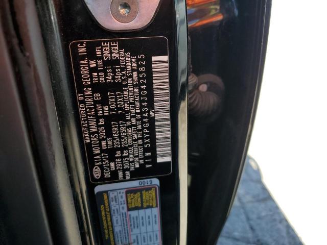5XYPG4A34JG425825 KIA SORENTO LX