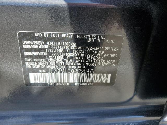 JF2GPALCXG8290976 Subaru Crosstrek Limited
