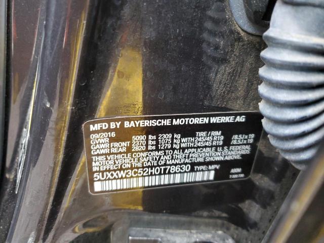 5UXXW3C52H0T78630 BMW X4 Xdrive28i