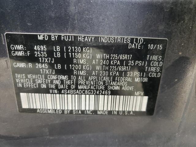 4S4BSADC8G3242469 Subaru Outback 2.5i Premium