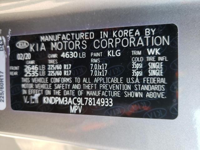 KNDPM3AC9L7814933 KIA Sportage Lx