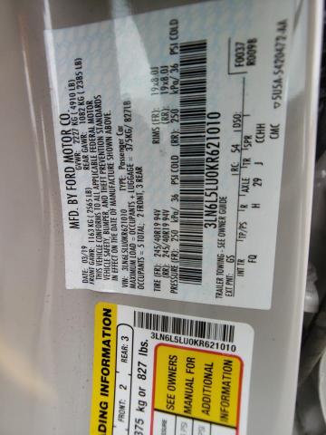 3LN6L5LU0KR621010 Lincoln Mkz Reserve I