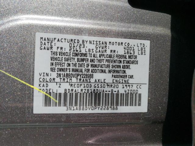 3N1AB8DV0PY228988 Nissan SENTRA SR
