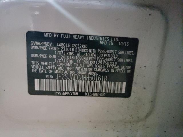 JF2SJAEC8HH501618 Subaru Forester 2.5i Premium