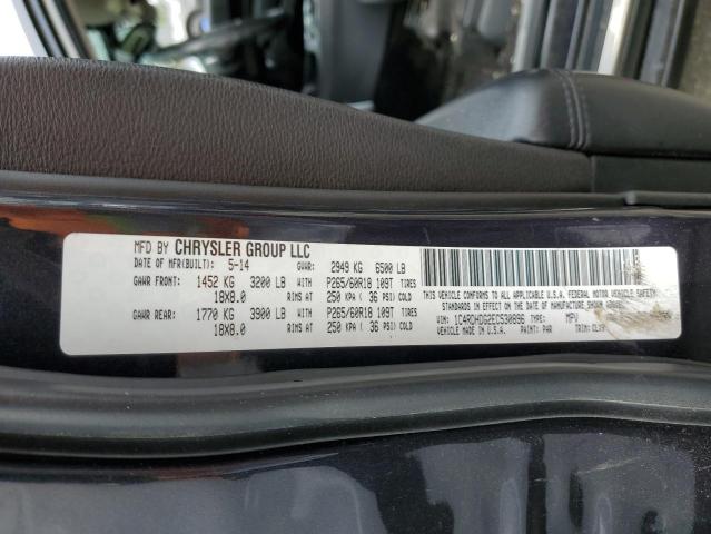 1C4RDHDG2EC530896 Dodge DURANGO LIMITED