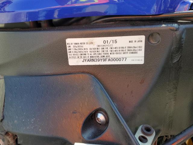 2015 YAMAHA YZFR1 C JYARN39Y9FA000077