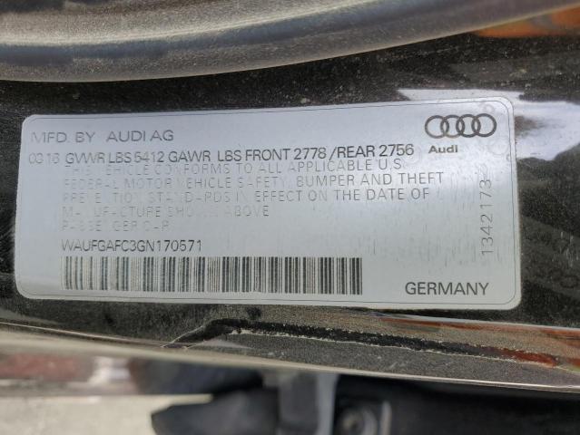 Lot #2487192755 2016 AUDI A6 PREMIUM salvage car