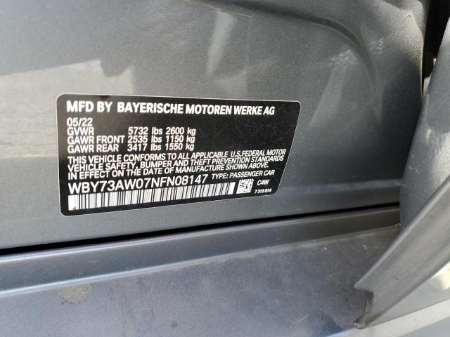 2022 BMW I4 EDRIVE4 - WBY73AW07NFN08147