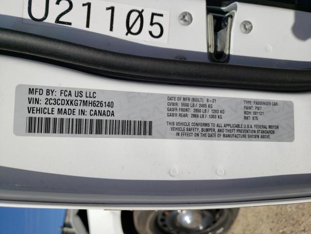 2021 DODGE CHARGER PO - 2C3CDXKG7MH626140