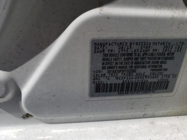 3N1AB7AP3FY322992 Nissan SENTRA S