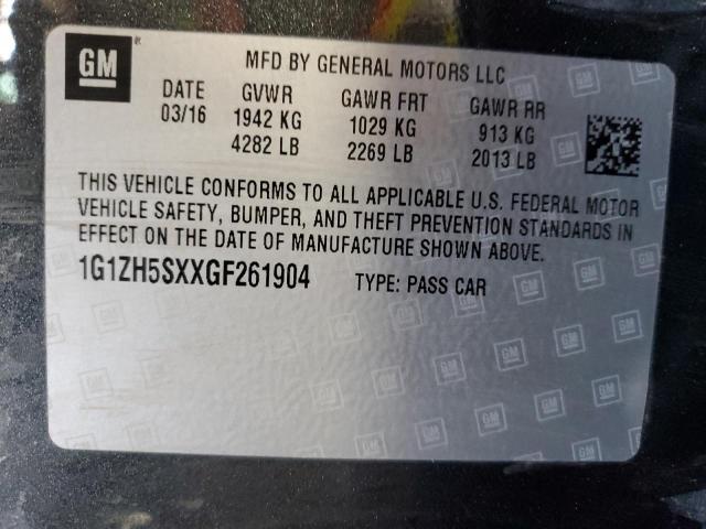 2016 CHEVROLET MALIBU PRE - 1G1ZH5SXXGF261904