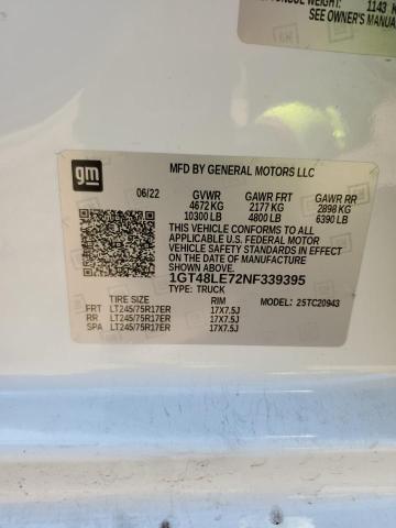2022 GMC SIERRA C25 - 1GT48LE72NF339395
