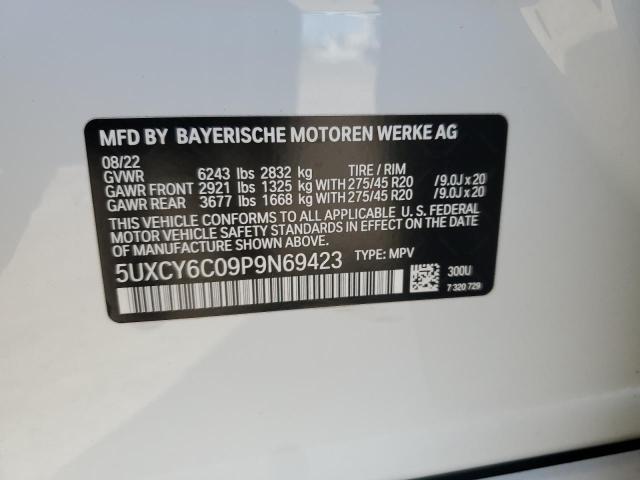 2023 BMW X6 XDRIVE4 - 5UXCY6C09P9N69423