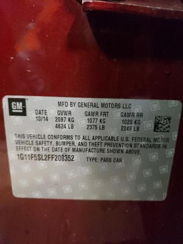 2015 CHEVROLET MALIBU LTZ - 1G11F5SL2FF200352