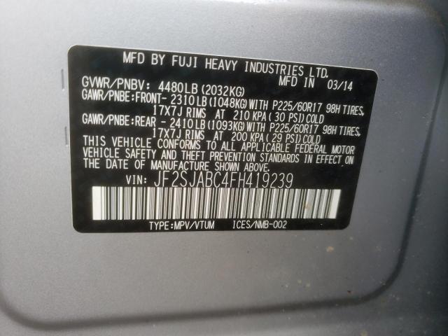 JF2SJABC4FH419239 Subaru Forester 2.5i