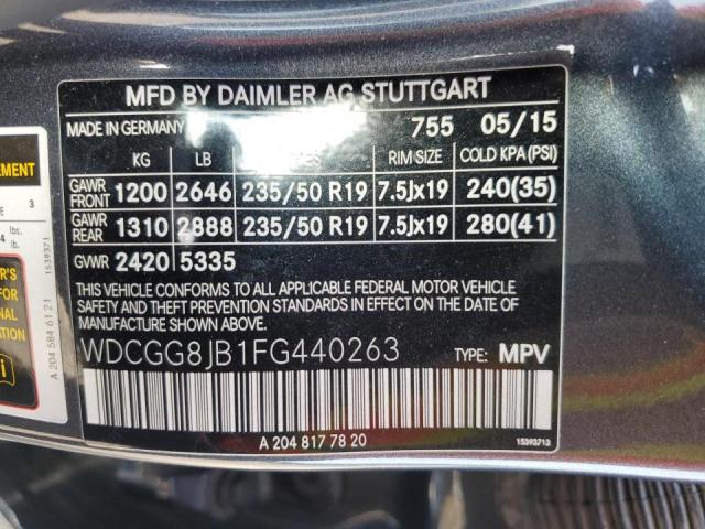 2015 MERCEDES-BENZ GLK 350 4M - WDCGG8JB1FG440263