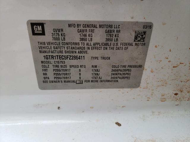 2015 GMC SIERRA - 1GTR1TEC5FZ286411
