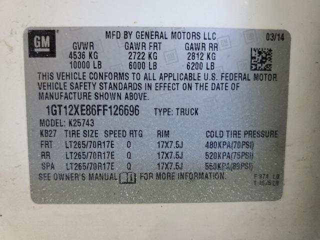 2015 GMC SIERRA - 1GT12XE86FF126696