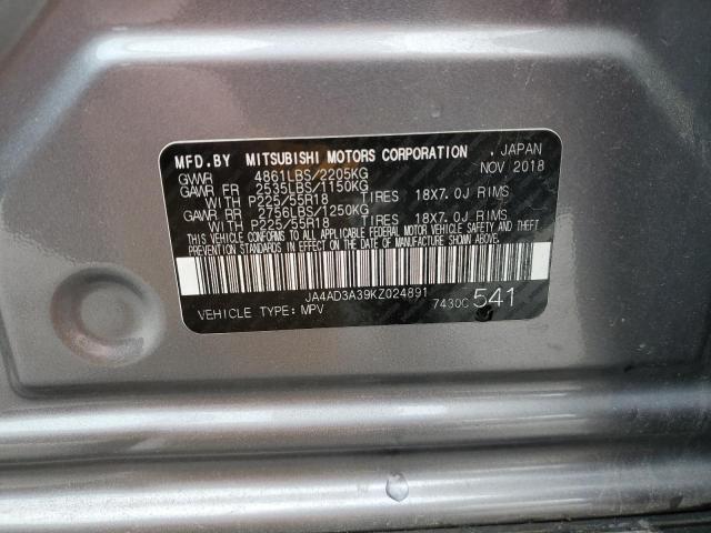 JA4AD3A39KZ024891 Mitsubishi Outlander Se